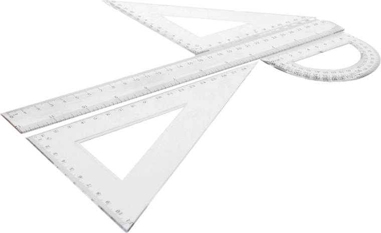 Materiale trasparente e marcature chiare