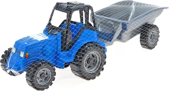 Trattore giocattolo per bambini Big Farmer 206 con rimorchio girevole