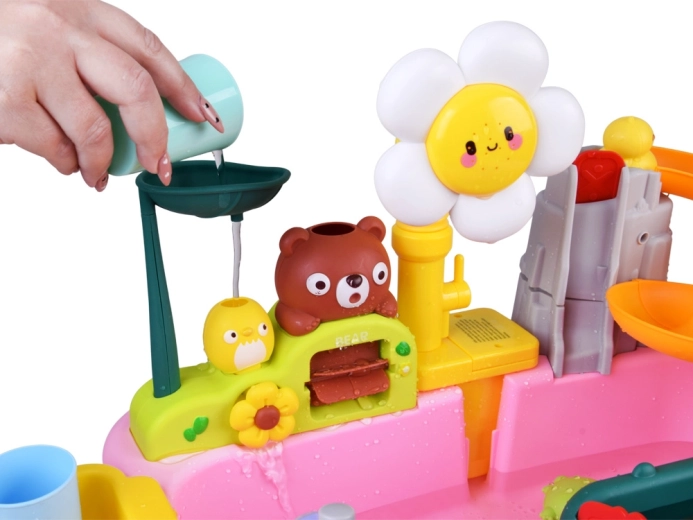 Scivolo, cascate e ruote girevoli