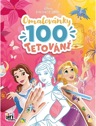 Album da colorare con 100 tatuaggi Disney Principesse