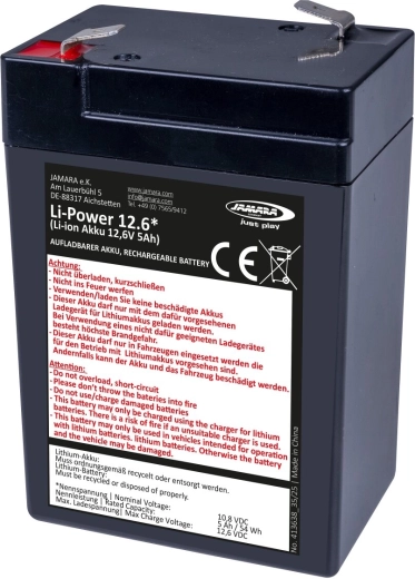 Batteria agli ioni di litio JAMARA Li-Power 12,6 per veicoli elettrici