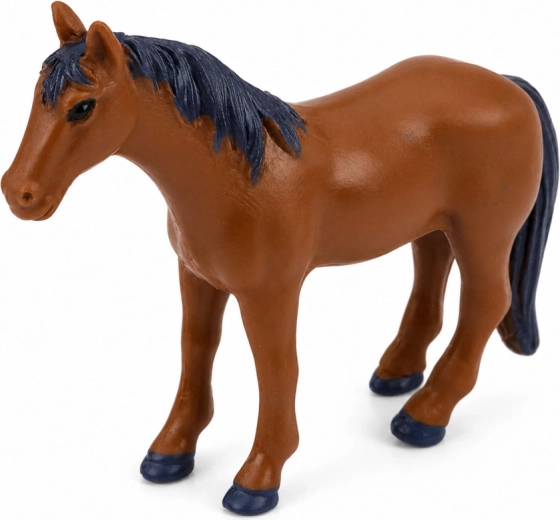 Set da 3 pezzi: trattore, rimorchio e statuina di cavallo