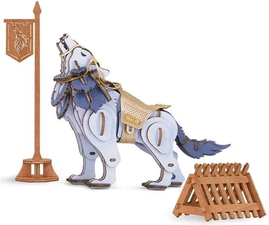Puzzle 3D in legno RoboTime Lupo guerriero
