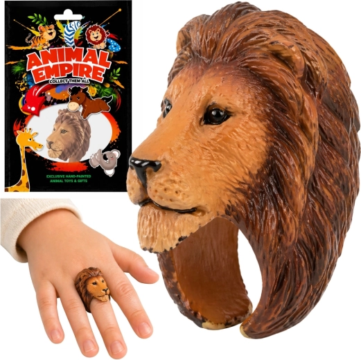 Anello educativo per bambini con animaletto a forma di leone