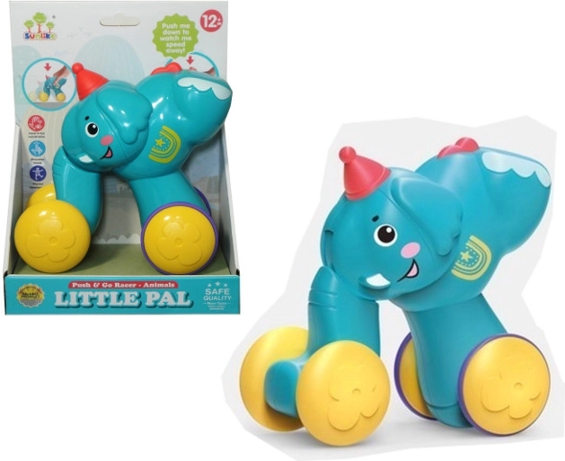 Giocattolo divertente press & go – elefante per neonati
