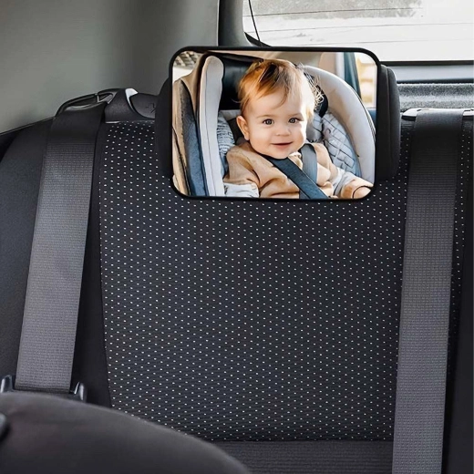 Specchietto retrovisore per bambini da auto per poggiatesta, regolabile 18,8 × 13,5 cm
