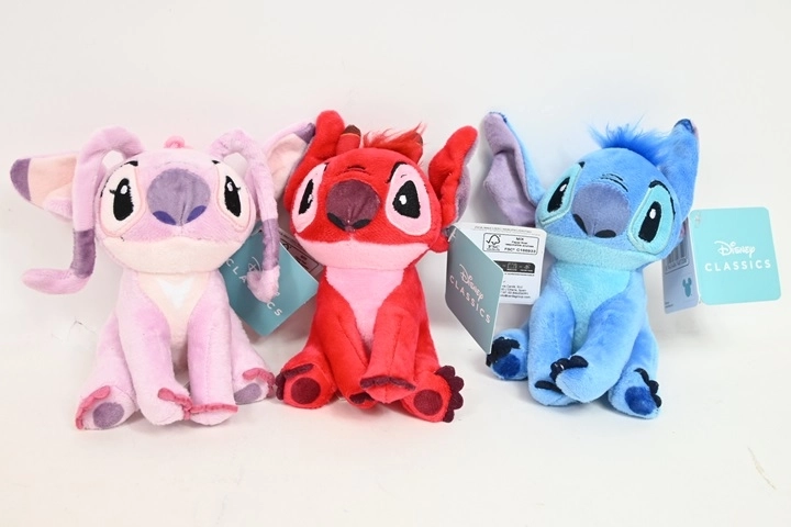 Portachiavi peluche Disney Stitch 13 cm (variante casuale)