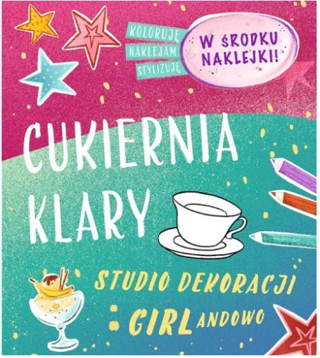 Quaderno educativo Girlandowo La pasticceria di Klára con adesivi da colorare - 1 pezzo