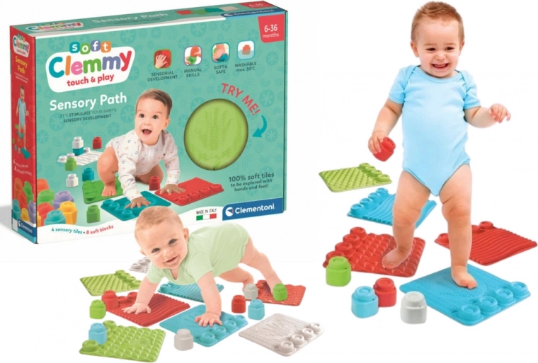 Clementoni Soft Clemmy tappetini sensoriali con mattoncini