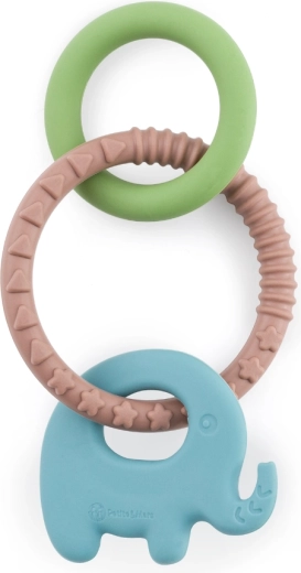 Massaggiagengive in silicone Petite&Mars Elefi Velvet Latte 0m+