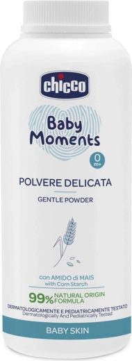 Chicco Baby Moments talco per bambini con caolino e amido di mais 130 g