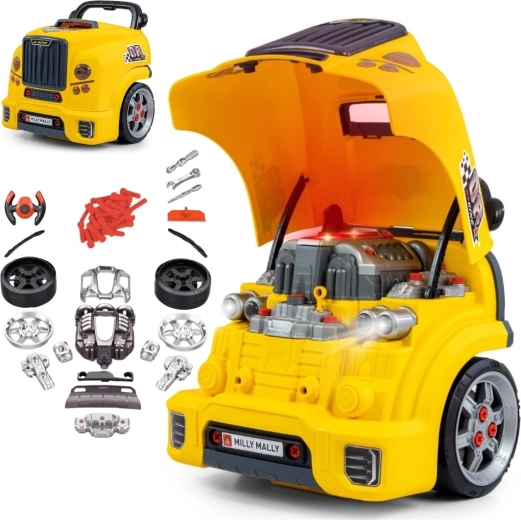 Milly Mally N-gine motore smontabile e officina – giallo