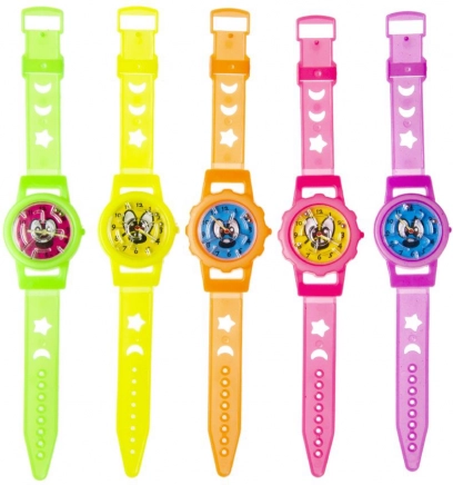 Orologio neon per bambini con labirinto a biglie, cinturino regolabile 20 cm