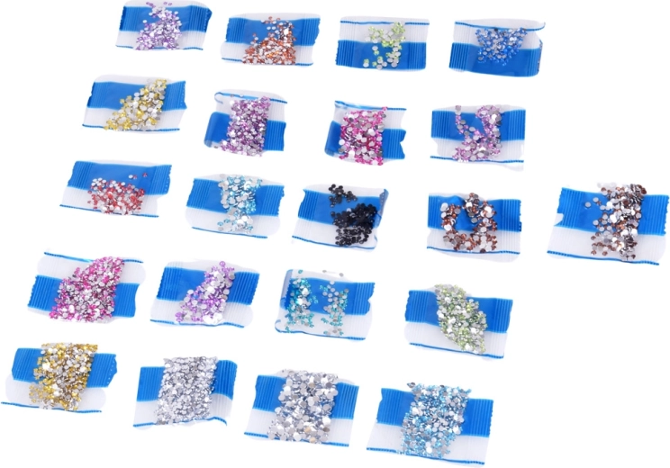 Strass brillanti in molti colori