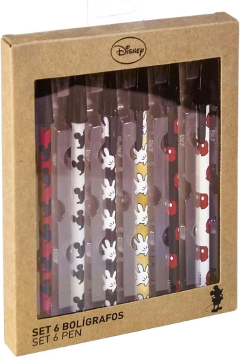 Set di penne a sfera Disney Mickey (6 pz)
