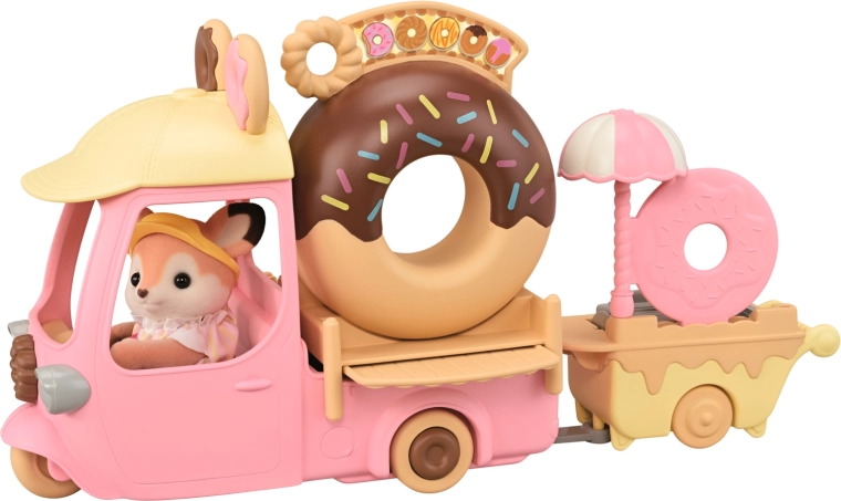Accessori dolci e atmosfera da donut in viaggio