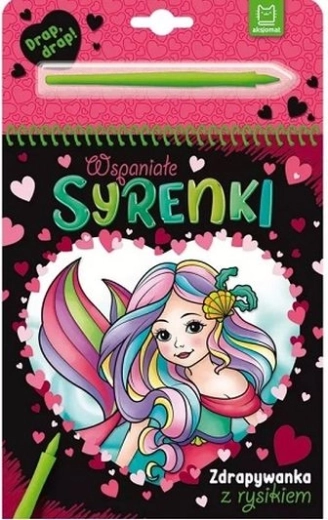 Sirene meravigliose – immagini da grattare con pennino
