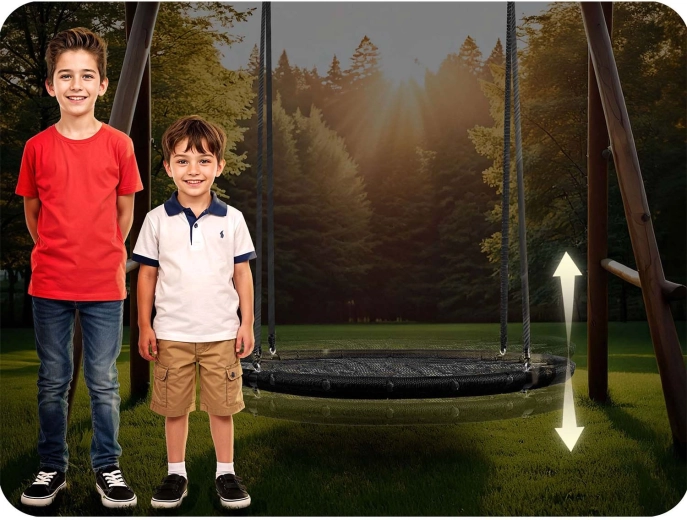 Altezza regolabile per un dondolio sicuro