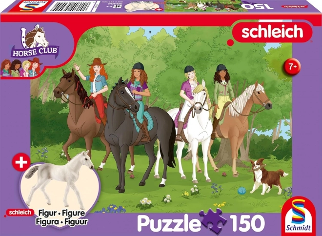 Puzzle Schmidt Schleich gita nella natura 150 pezzi + figurina
