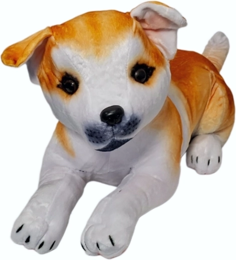 Cane di peluche bianco-fulvo - 1 pezzo
