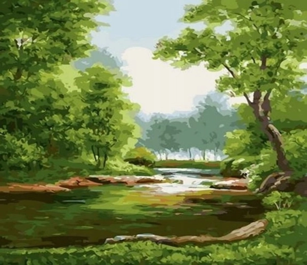 Norimpex Pittura secondo i numeri Foresta 40 x 50 cm