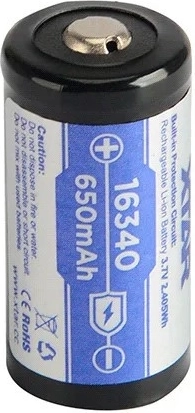 Formato 16340 / R-CR123 e capacità 650 mAh
