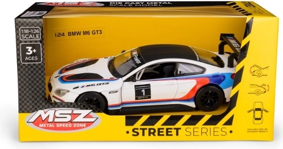 Modello da collezione BMW M6 GT3 bianco 1:24