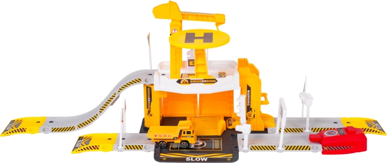 Cantiere ricco di elementi di gioco