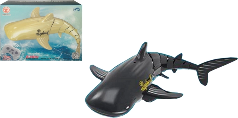 Balena galleggiante radiocomandata con telecomando 2,4 GHz