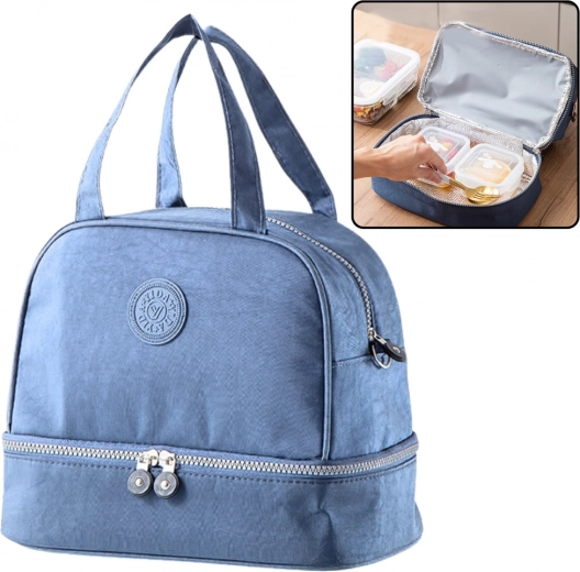 Borsa termica isolante per pranzi blu