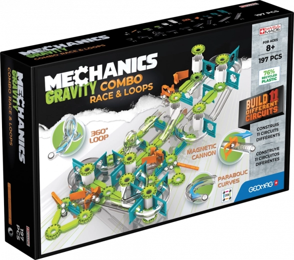 Geomag Mechanics Gravity Combo set da corsa 197 pezzi