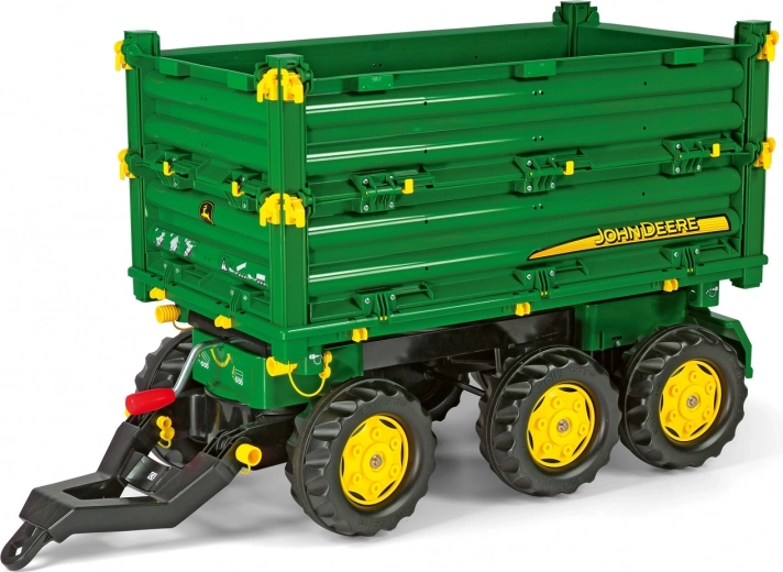 Rolly Toys rimorchio ribaltabile John Deere a 3 assi
