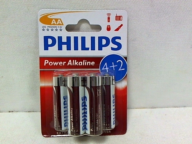Batteria alcalina Philips AA LR6