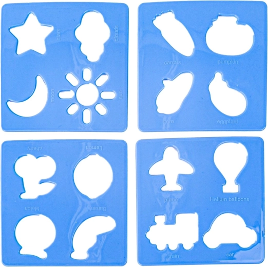 Stencil e timbri per un gioco creativo ed educativo