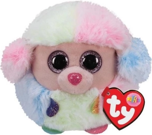 Ty Puffies Meteor barboncino arcobaleno, peluche a pallina