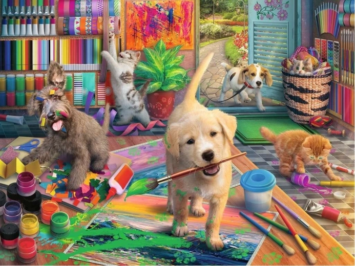 Puzzle Ravensburger Sweet Artists – Teneri artigiani 750 pezzi