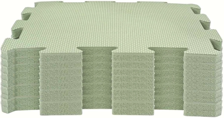 NIDO NIDO tappetino da gioco in schiuma puzzle 9 pezzi sage green