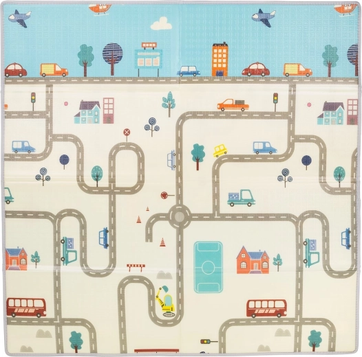Tappetino da gioco per bambini 178×178 cm città Chipolino