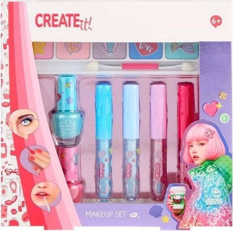 Create It! set trucco per bambini con glitter (7 pz)