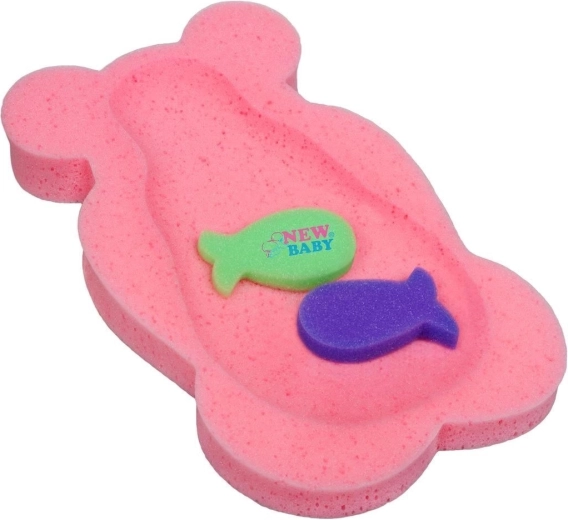 Tappetino in schiuma per vasca New Baby Basic orsetto rosa
