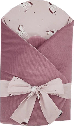 Fasciatoio/copribebè EKO con velluto e inserto in cocco unicorn 75 × 75 cm