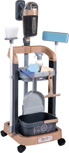 Carrello su ruote con spazio per tutti gli accessori