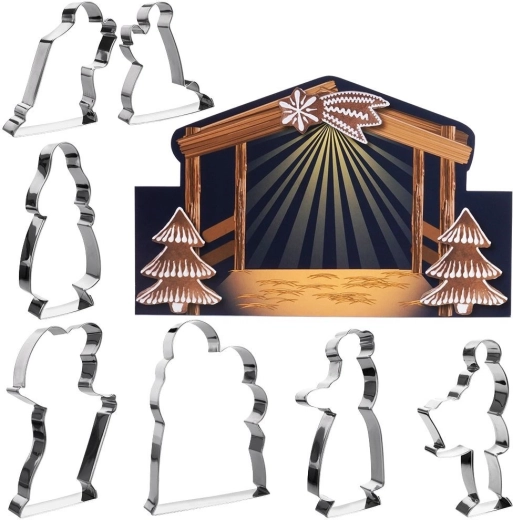 Scena del presepe completa con i tuoi dolci