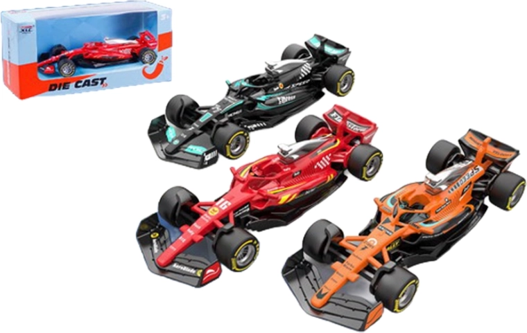 Formula da corsa in metallo e plastica 13,5 cm - 1 pezzo