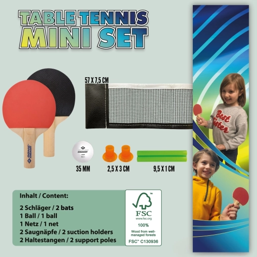Donic-Schildkröt mini set da ping pong