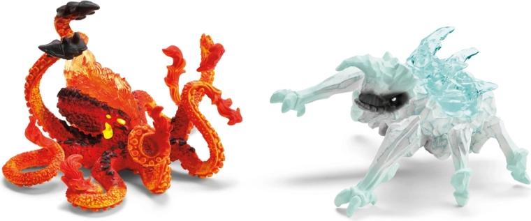 Schleich Eldrador Creatures: scarabeo di ghiaccio vs. kraken di fuoco