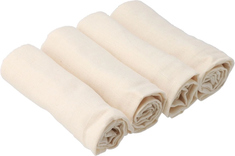 Pannolini in tessuto di cotone biologico New Baby Softy 70 × 70 cm, 4 pz