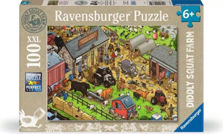 Puzzle Ravensburger Diddly Squat Farm Shop XXL da 100 pezzi
