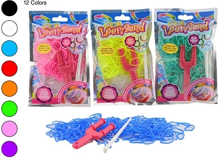 Kit di elastici per braccialetti con telaio
