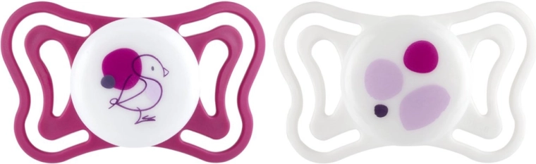 Chicco PhysioForma Light succhietti ortodontici in silicone rosa 6–16 m, 2 pz